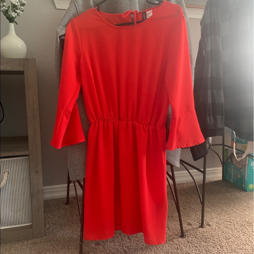 Red H&M dress size 8